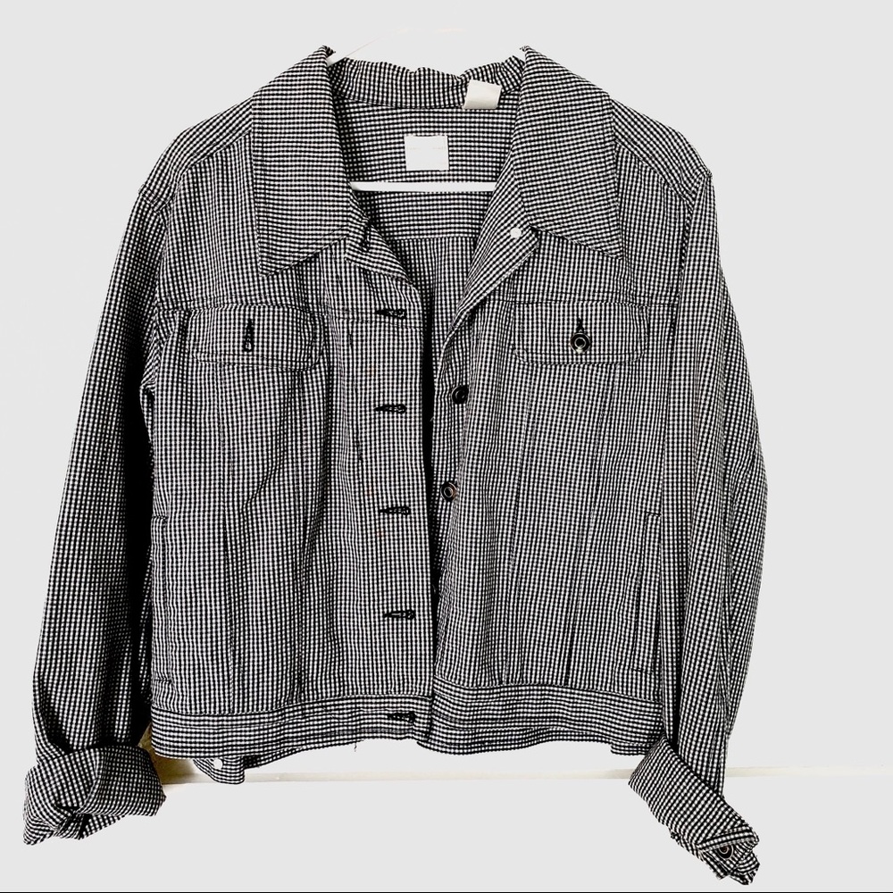 Plaid Semi-Cropped Jacket
